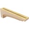 Ekena Millwork 4"W x 24"D x 8"H Thin Rockford Rough Cedar Woodgrain TimberThane Corbel, Primed Tan CORUR04X24X08ROCRCPR - alternate 5